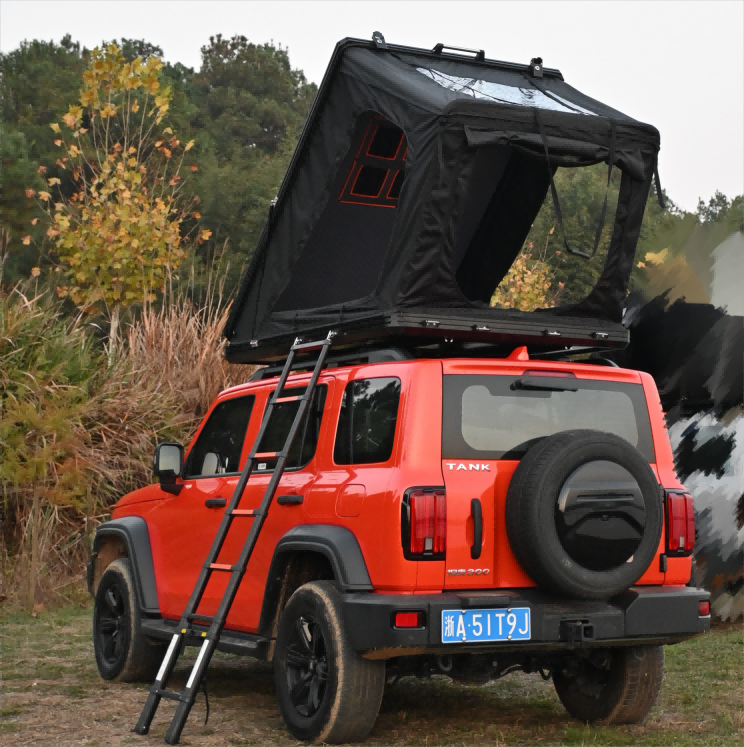 Aluminum Hardshell Triangle Roof Top Tent